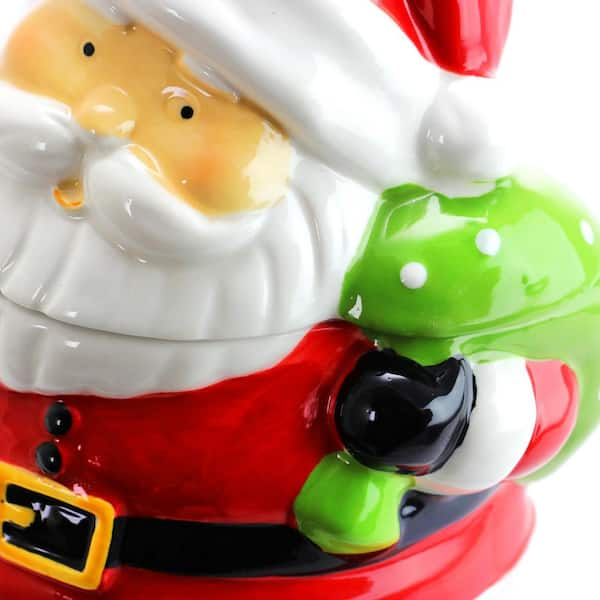 Source Hot sale ceramic musical cookie jar christmas fancy small