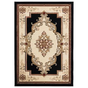 Bristol Fallon Black 1 ft. 10 in. x 2 ft. 8 in. Accent Rug