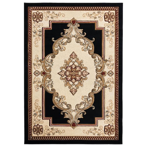 United Weavers Bristol Fallon Black 1 ft. 10 in. x 2 ft. 8 in. Accent Rug