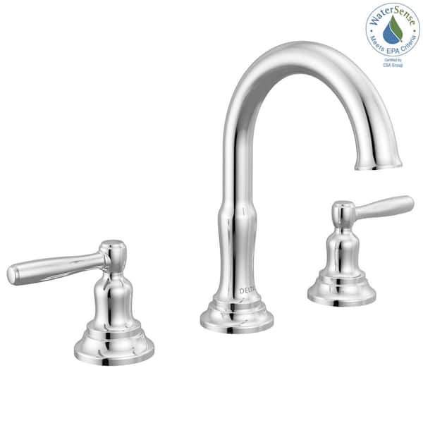 Delta Roe 8 in. Widespread Double Handle Bathroom Sink Faucet in