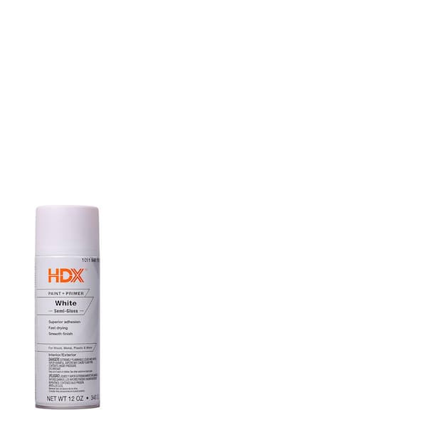 12 oz. Paint and Primer Semi-Gloss White Spray Paint