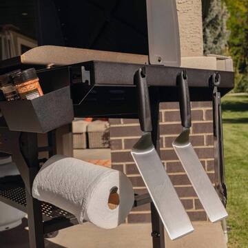 4-Burner Liquid Propane Outdoor Griddle with Hood in Black