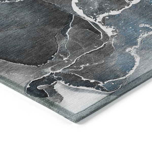 Chantille ACN503 Blue 5 ft. x 7 ft. 6 in. Machine Washable Indoor/Outdoor Geometric Area Rug