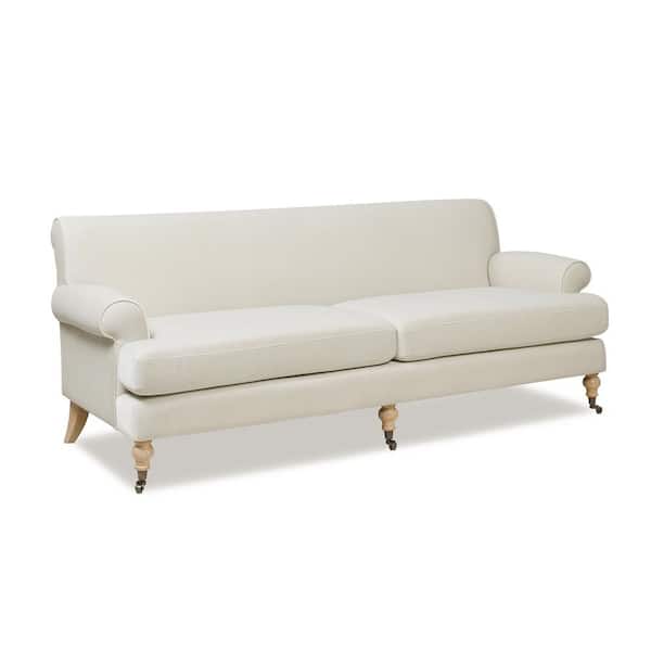 French Cream Style Sofa, Cotton Candy, Straight Row, Simple Small