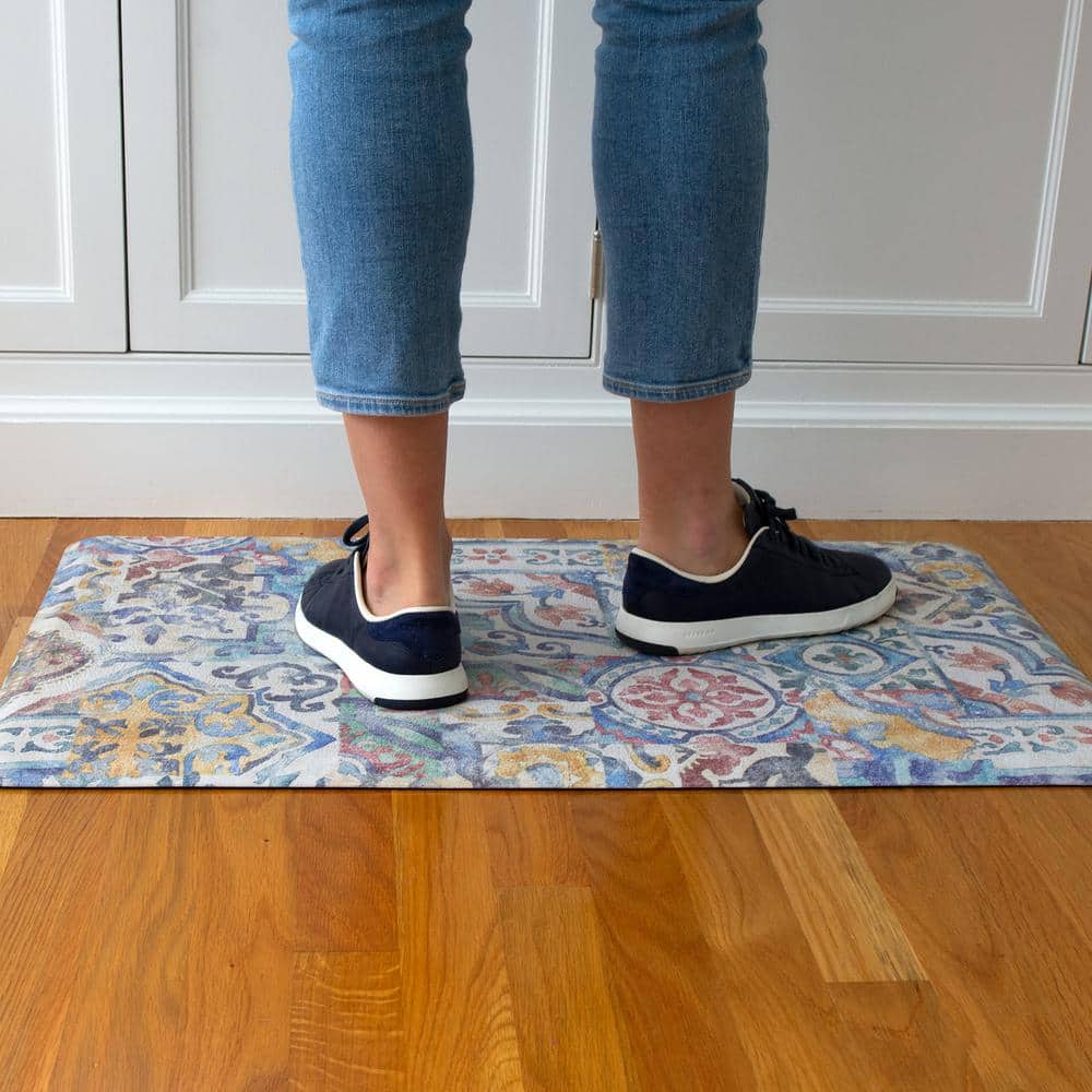 Bartolo Multicolor Floral Anti-Fatigue Comfort Floor Mat