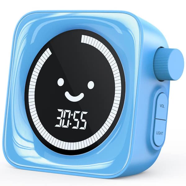 Blue Visual Timer, 99 Minute Digital Cute Kids Visual Timer for Cook Homeschool Supplies Study Teaching Time