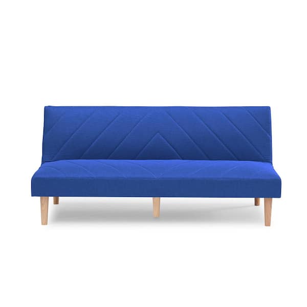 Z-joyee Blue Futon Variable Bed Living Room Folding Sofa