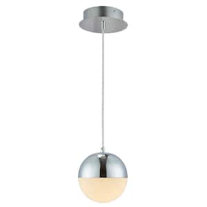 Sunlite Venice 9-Watt Integrated LED Brushed Nickel Dimmable Hanging ...