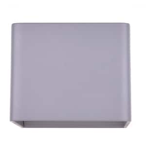 2-Piece Pack 1-Light Gray LED Wall Sconce