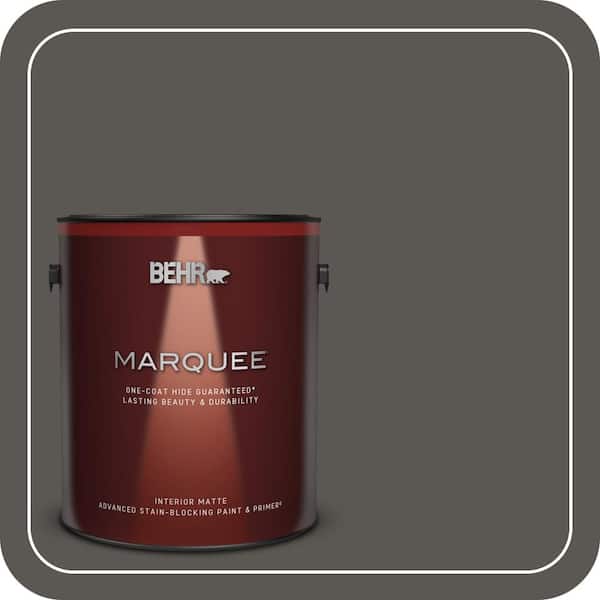 BEHR MARQUEE 1 gal. #MQ2-62 Peppery One-Coat Hide Matte Interior Paint & Primer