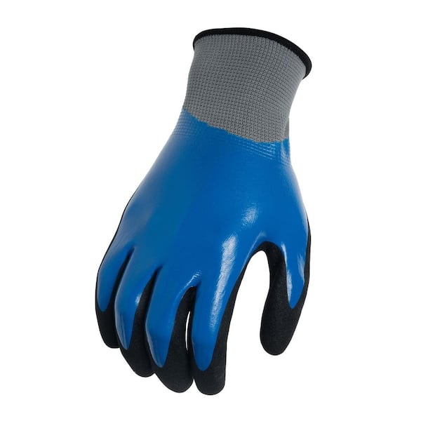 Firm Grip Blue Nitrile Gloves (50-Count)
