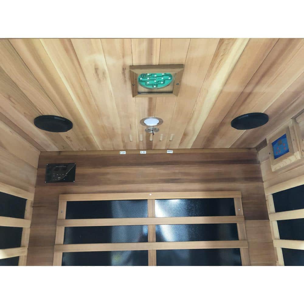 Sierra 2-Person Cedar FAR Infrared Sauna with Bluetooth