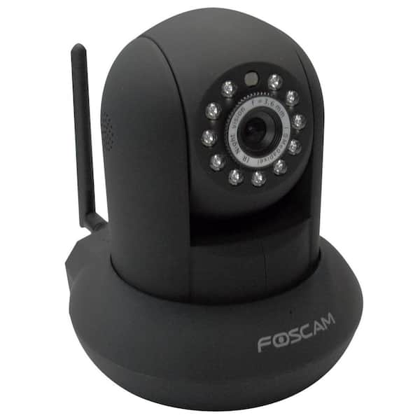 Foscam Indoor Pan/Tilt Megapixel H.264 Wireless IP Camera, Black-DISCONTINUED