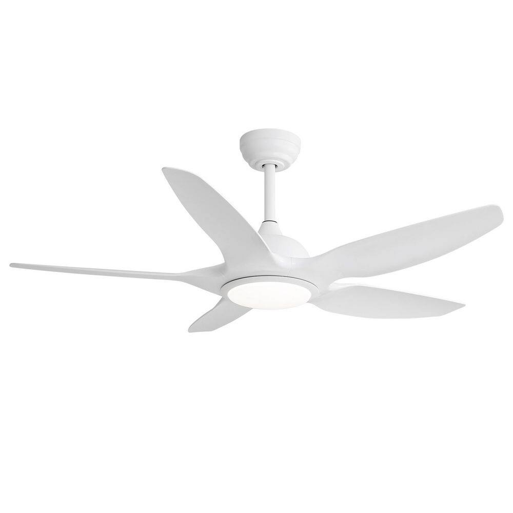 42 in. Indoor Standard Downrod Mount White Ceiling Fan with Light, Remote Control and Tool-Free Blade Installation price history on PriceWatchPro
