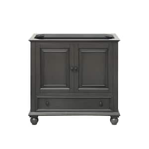Thompson 36 in. W x 21 in. D x 34 in. H Bath Vanity Cabinet Only in Charcoal Glaze Finish