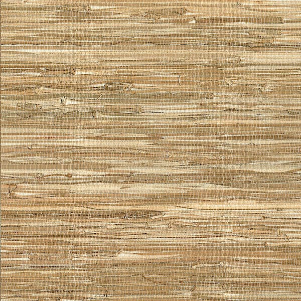 Kenneth James Meho Neutral Grasscloth Non-Pasted Wallpaper Roll (Covers 72 Sq. Ft.)