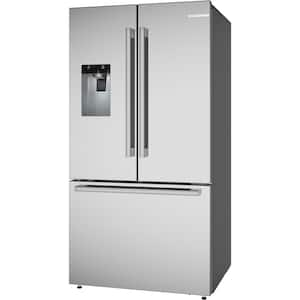 500 Series 36 in. 22 cu. ft. Smart Counter Depth French Door Refrigerator Stainless Steel, Fastest Ice Maker and Water