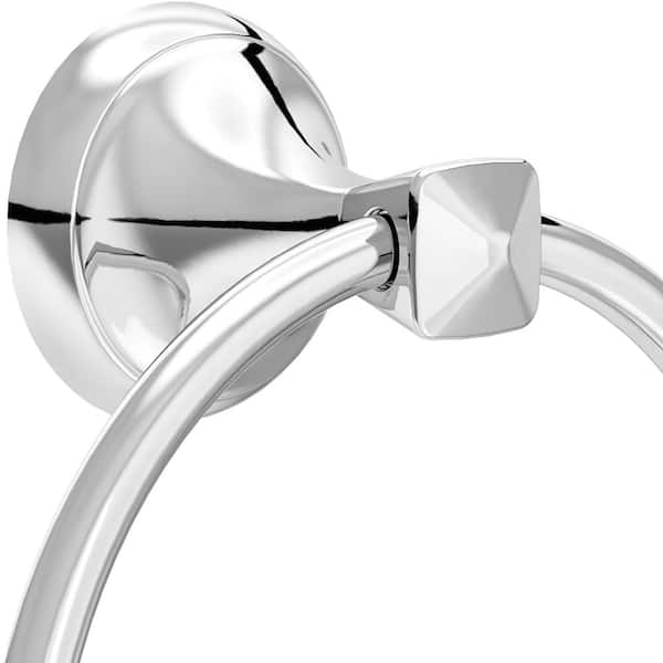 Delta Esato Wall Mount Round Closed Towel Ring Bath Hardware Accessory in  Polished Chrome ESA46-PC - The Home Depot