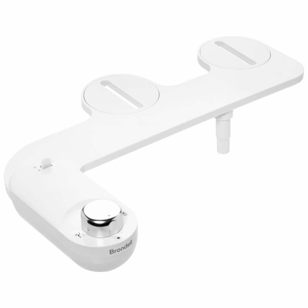 Brondell SimpleSpa Eco Ambient Temperature Single Nozzle Attachable Bidet System Bidet Attachment with Recycled Plastics