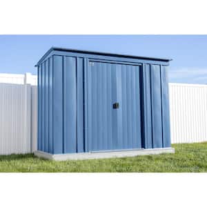 Classic 8 ft. W x 4 ft. D Blue Grey Metal Shed 28 sq. ft.