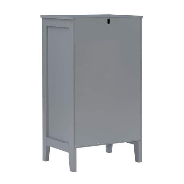 Linon Home Decor Maxwell Grey Small Accent Storage Cabinet with