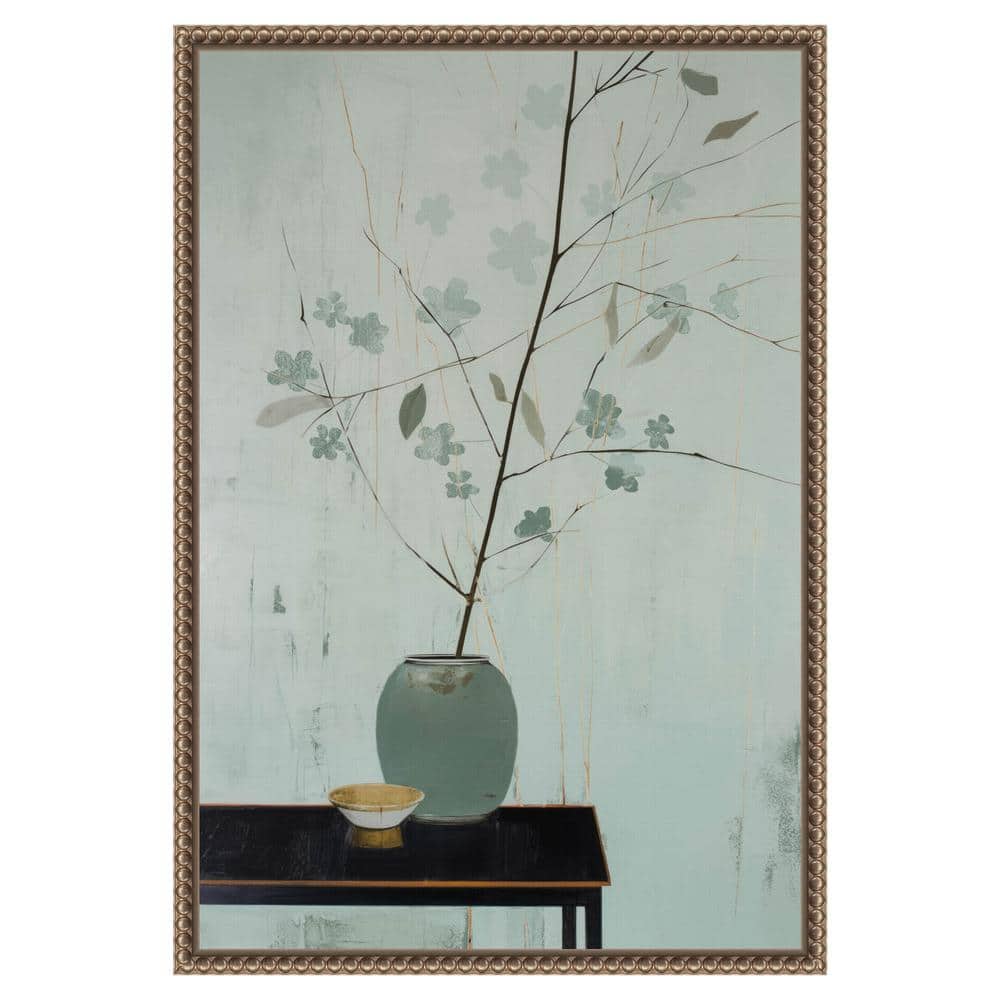 Amanti Art Branch in Vase by Treechild Canvas Wall Art Print Framed 16 x 23-in.