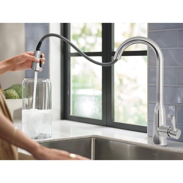 MOEN Orevisi Single-Handle Pull-Down Sprayer Kitchen Faucet with