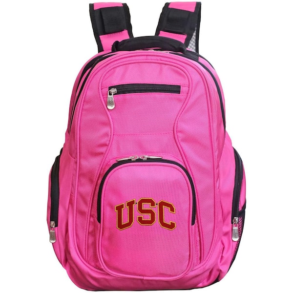 Denco NCAA Southern Cal Trojans 19 in. Pink Backpack Laptop