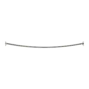 Expanse Curved Shower Rod in Brushed Stainless
