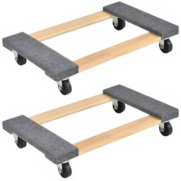 ANGELES HOME 1000 lbs. Capacity Wood Moving Dolly (2-Piece)