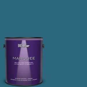 1 gal. #M480-7 Ice Cave One-Coat Hide Eggshell Enamel Interior Paint & Primer