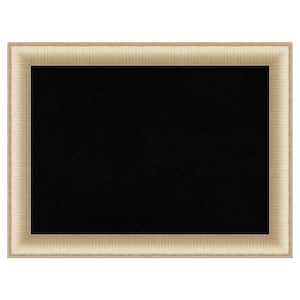 Elegant Brushed Honey Framed Black Corkboard 33 in. x 25 in. Bulletine Board Memo Board