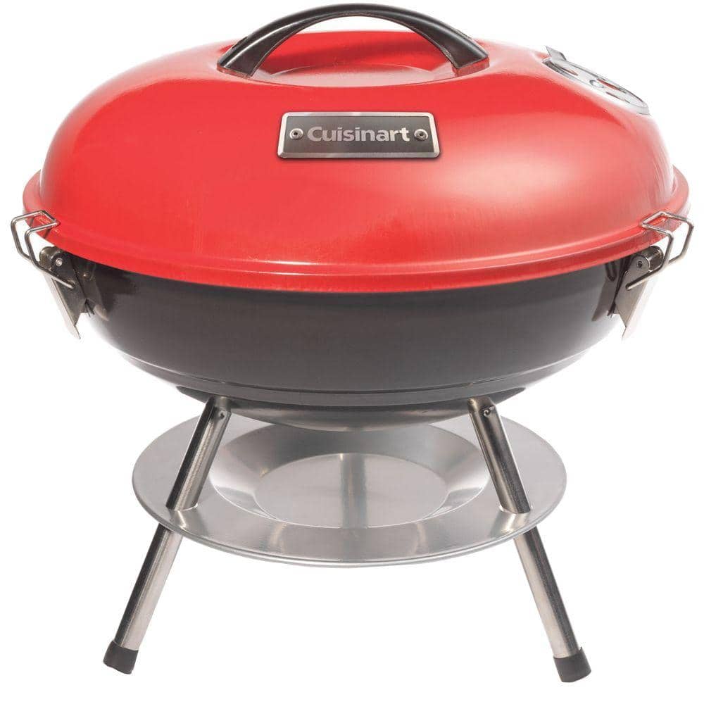 Cuisinart 14" Red and Black Portable Charcoal Grill
