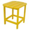 POLYWOOD South Beach 18 in. Lemon Patio Side Table SBT18LE