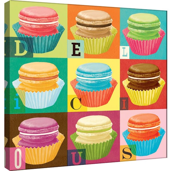 PTM Images 15 in. x 15 in. ''Dream Every Day - Macaroons'' Printed Canvas Wall Art