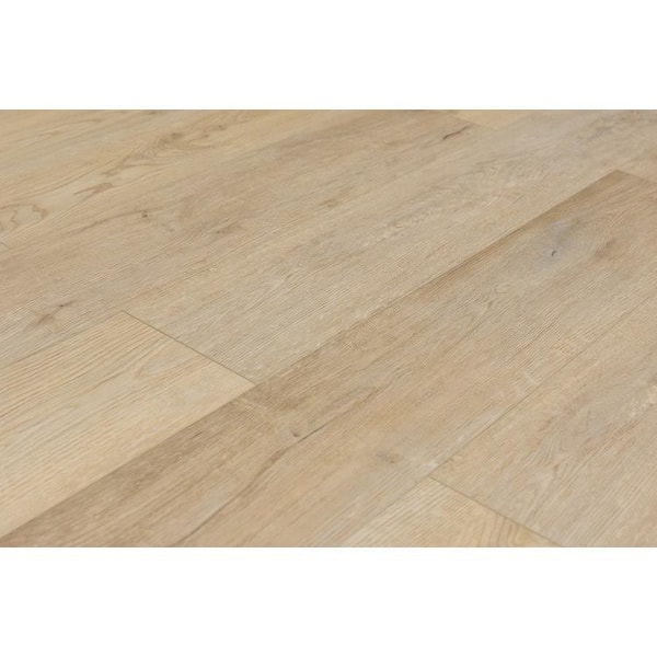 Meraki Opulent Beige 1 in. T x 4.5 in. W x 94.5 in. L Vinyl Flush Stair Nose Molding