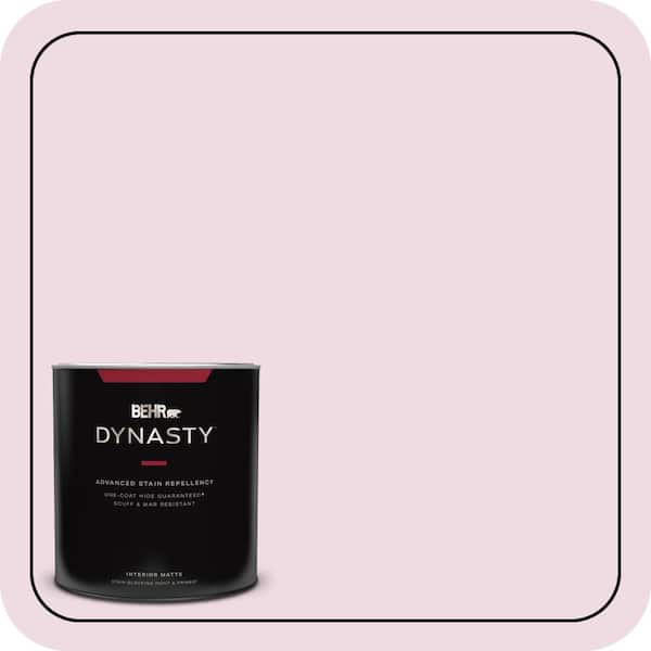 BEHR DYNASTY 1 qt. #M130-1 Pink Posies Matte Interior Stain-Blocking Paint & Primer