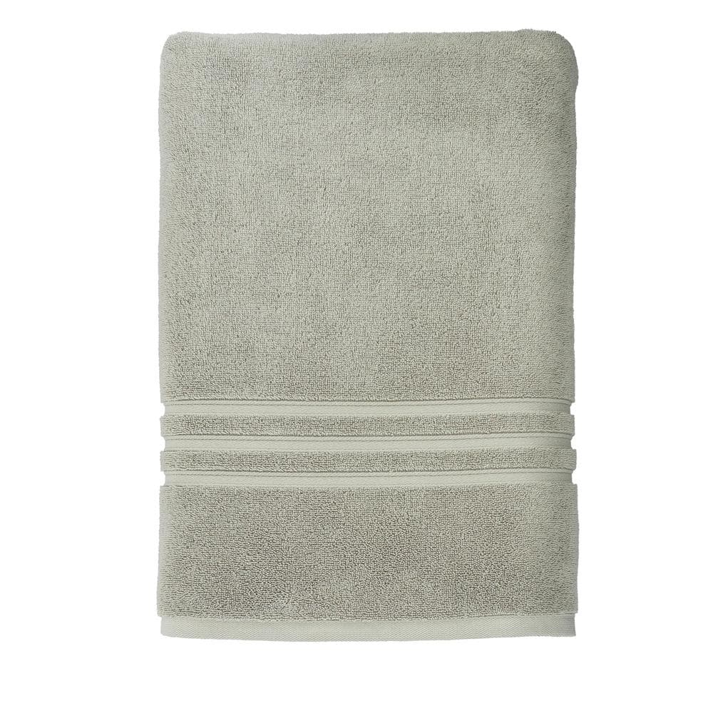 Spa Plush Bath Towel Light Gray - Threshold