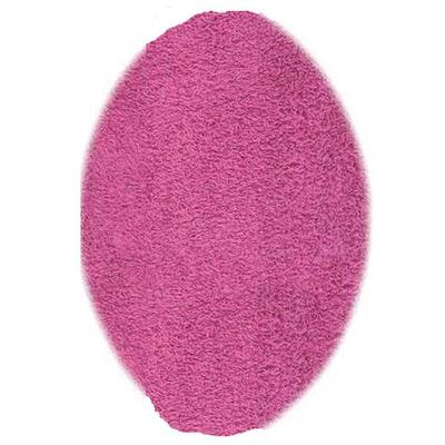 Ultimate Shag Hot Pink 5 ft. x 7 ft. Oval Area Rug