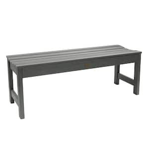Lehigh 4 ft. 2-Person Coastal Teak Recycled Plastic Outdoor Picnic Bench