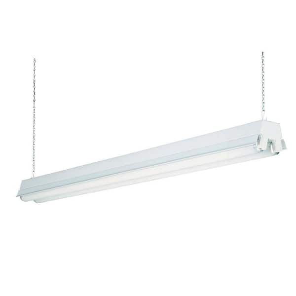 2-Light White T8 Fluorescent Residential Shop Light 2-Light White T8 Fluorescent Residential Shop Light