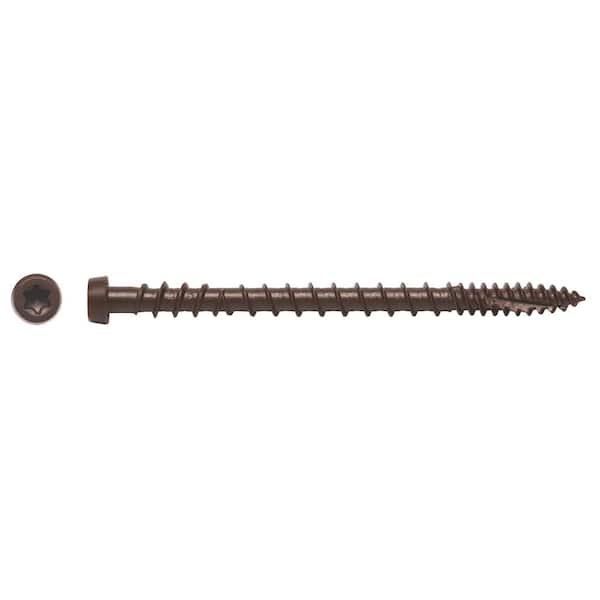 BIG TIMBER #10 x 2-3/4 in. Mocha Star Drive Trim Head Composite Deck Screw (1750-Pack)