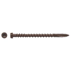 #10 x 1-3/4 in. Mocha Star Drive Trim Head Composite Fascia Deck Screw (2250-Pack)