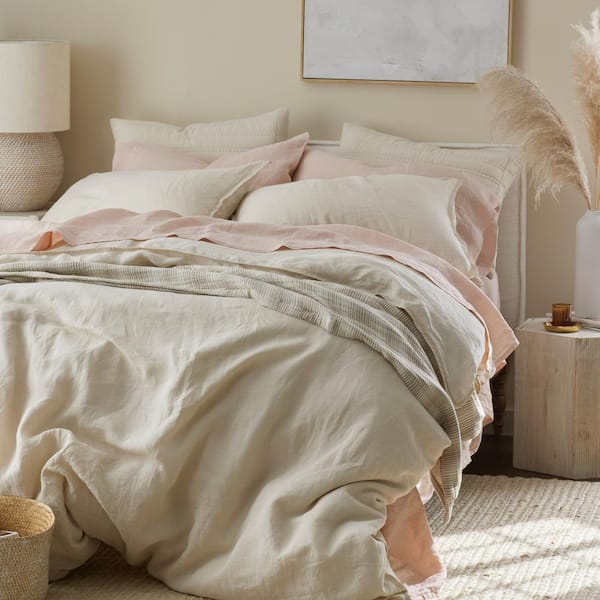 Legends Hotel Washed Linen Solid Duvet Cover