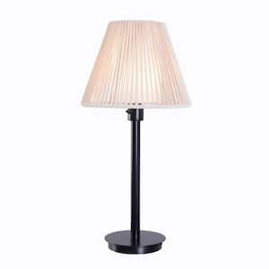 Aspenwood 27. 5 in. White and Black Outdoor/Indoor Table Lamp