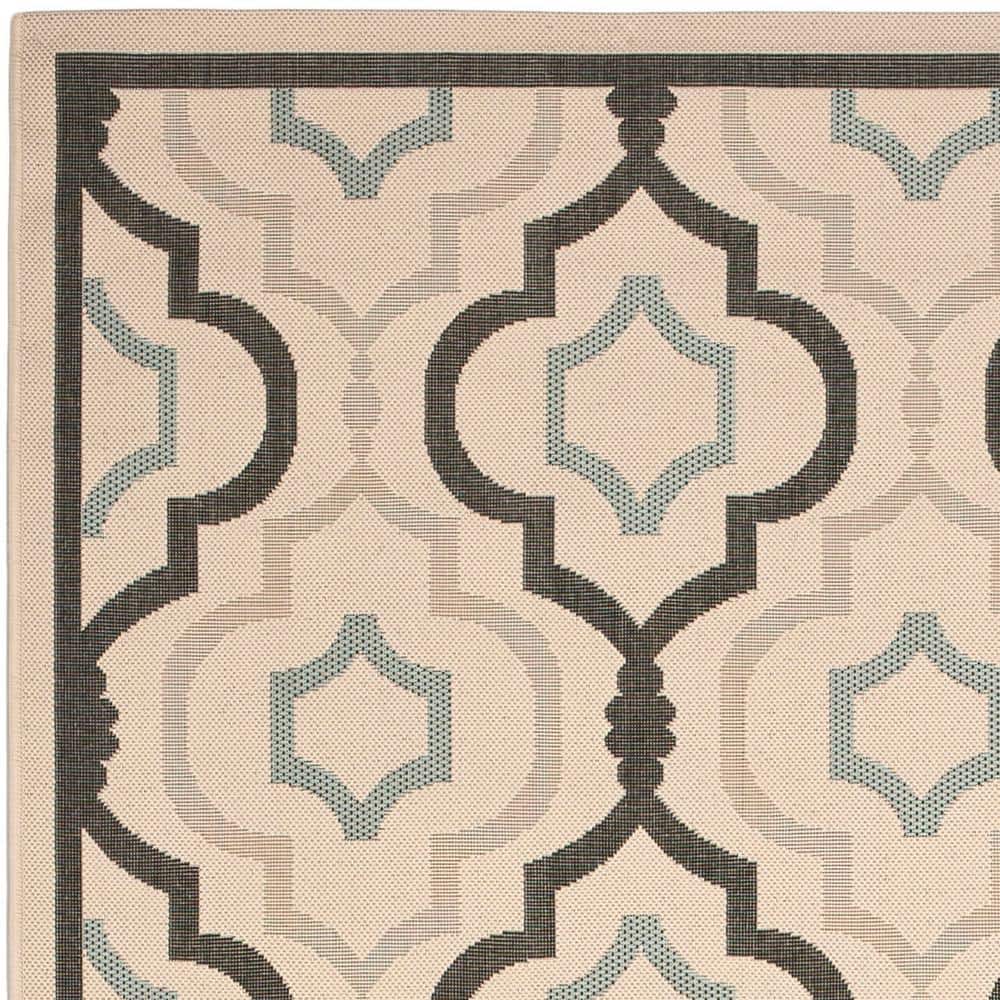 Easy-Care Gray Synthetic 9' x 12' Reversible Area Rug
