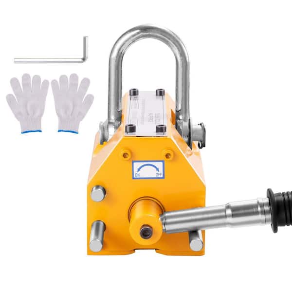 Magnetic Lifter, Lifting Magnet with Release, 660 lbs. /300 kg Pulling Capacity, 2.5 Safety Factor, Neodymium and Steel