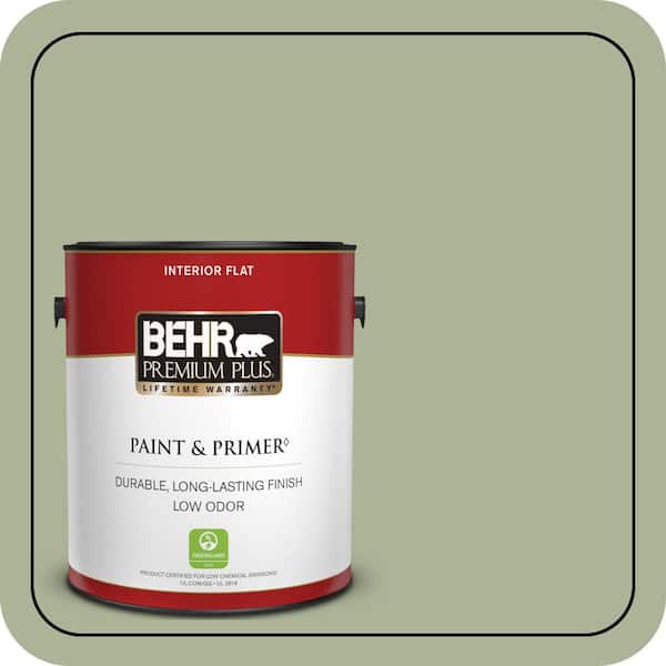 BEHR PREMIUM PLUS 1 gal. Home Decorators Collection #HDC-CT-28 Cottage Hill Flat Low Odor Interior Paint & Primer