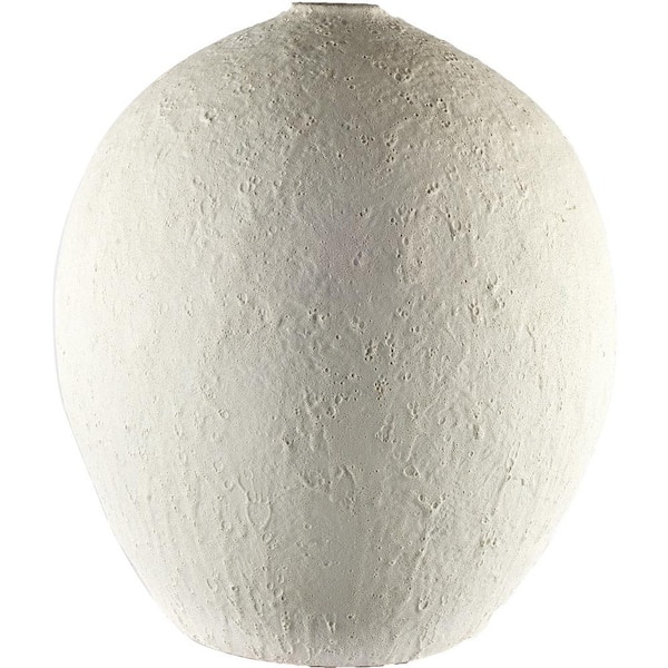 Karakum I (Short) White Decorative Vase
