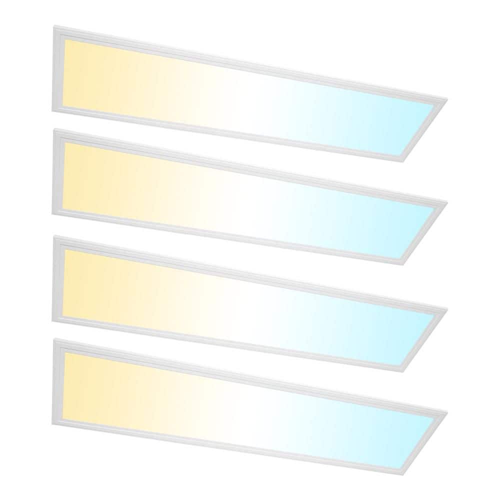 1 ft. x 4 ft. 150-Watt Equivalent Adjustable Lumens and CCT Integrated LED Panel Lights with PIR Sensor 4-Pack price history on PriceWatchPro